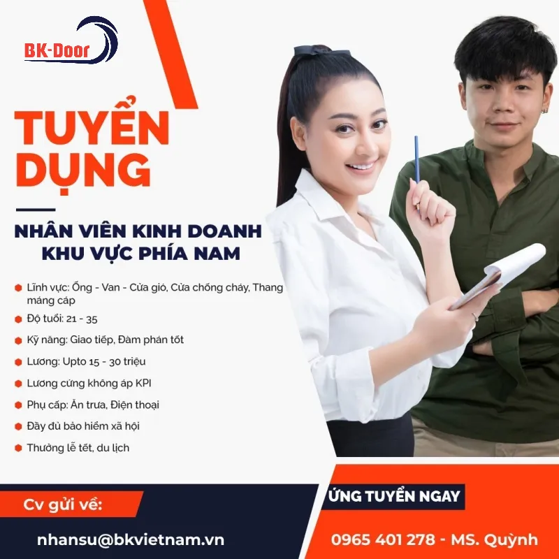 Vị trí nhân viên kinh doanh khu vực phía Nam