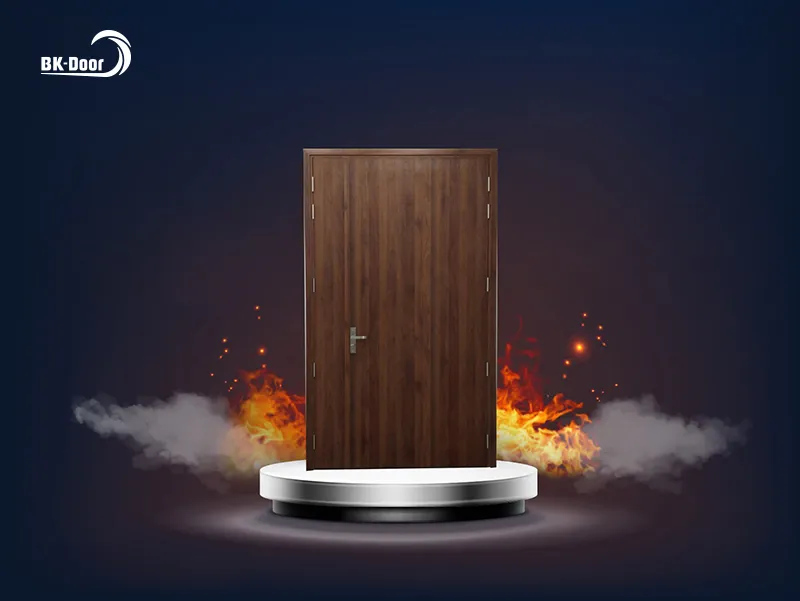 Cửa thép vân gỗ chống cháy