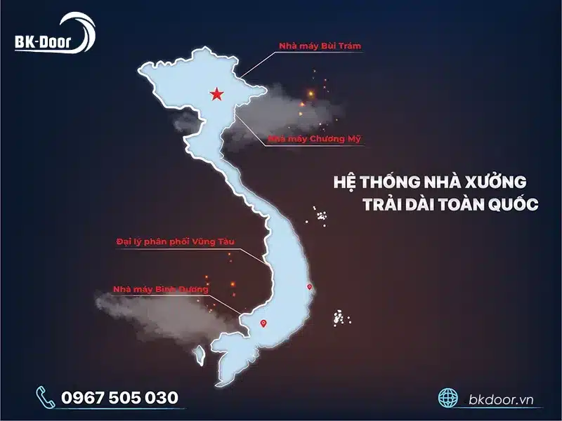 Hệ thống nhà máy toàn quốc