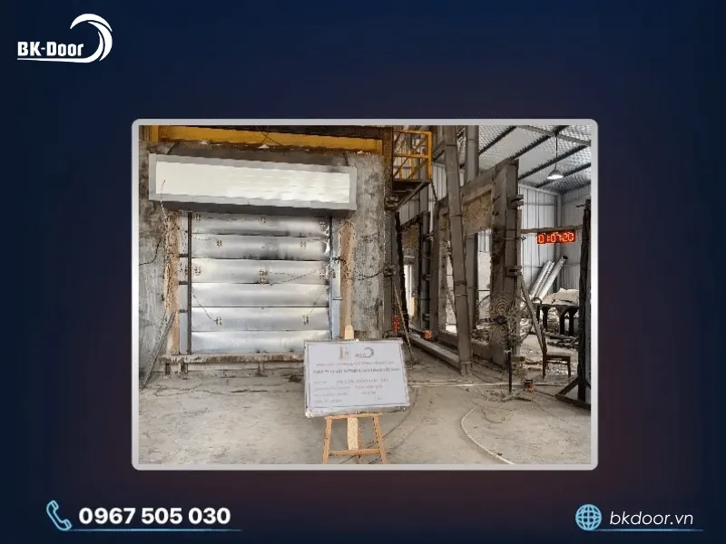 Cửa cuốn chống cháy đạt kiểm định