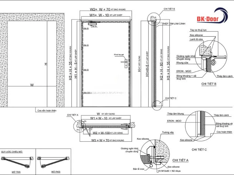 Cấu tạo cửa thép chống cháy ảnh hưởng thế nào đến giá thành?
