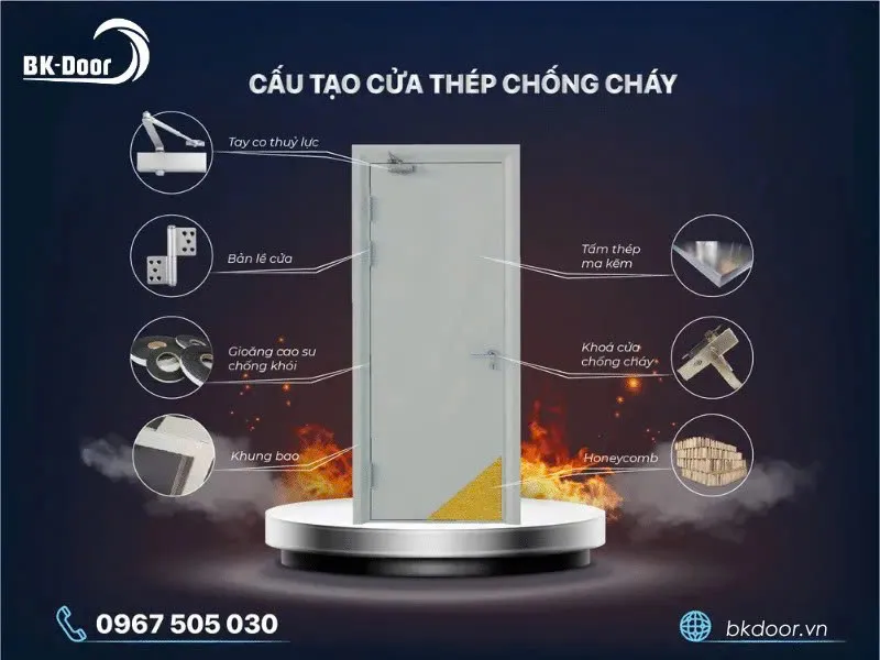 So sánh cửa thép chống cháy với các loại cửa chống cháy khác